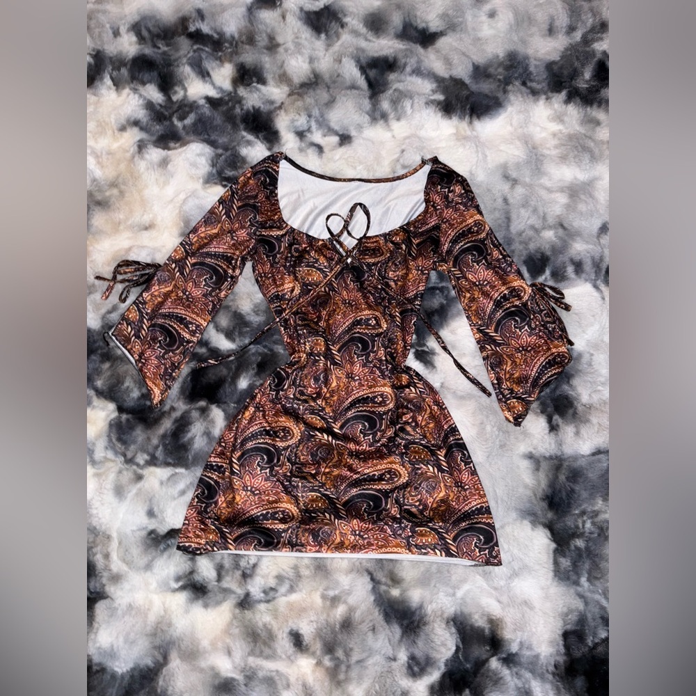 Paisley Print Women's Mini Dress